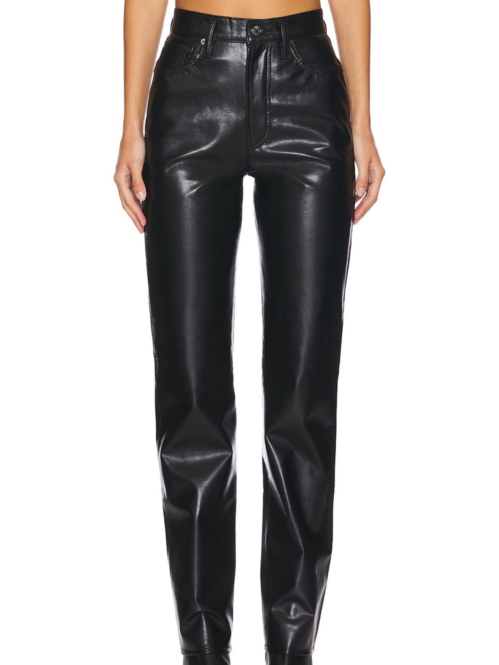 Agolde 90s Pinch Waist Leather Pants
